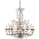 Crystal Bud 8 Light 33 inch Cupertino Chandelier Ceiling Light, Large